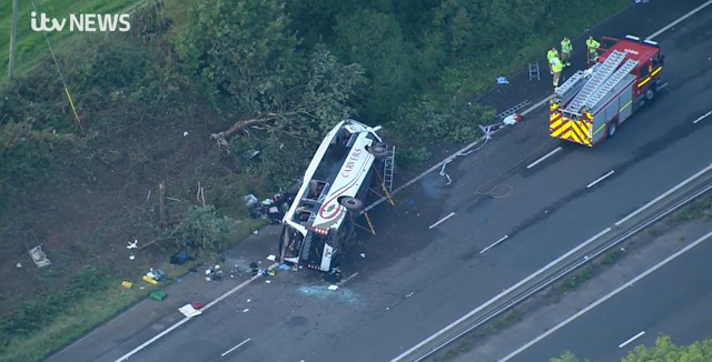 Breaking: Bus Driver and 14-Year-Old Schoolgirl Dead in M53 School Bus Overturn, Police Confirm