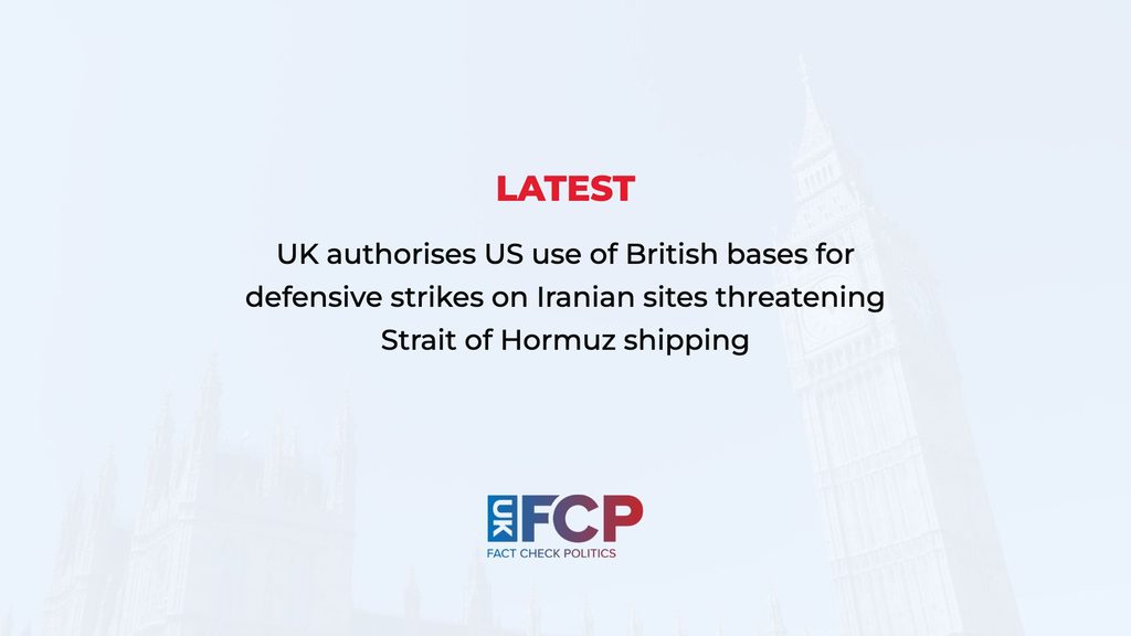 UK expands US access to British bases for strikes on Iranian sites threatening Hormuz shipping