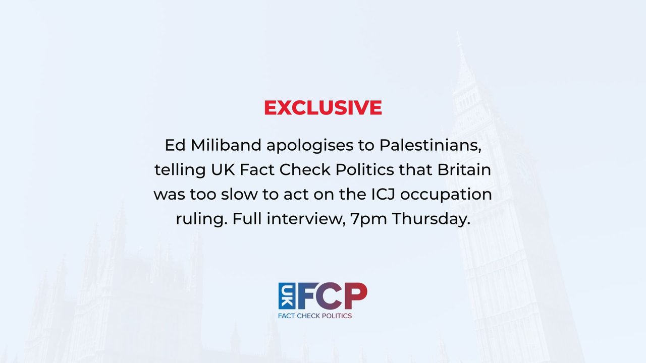 Miliband apologises to Palestinians and admits Britain was 'too slow to act' on ICJ ruling