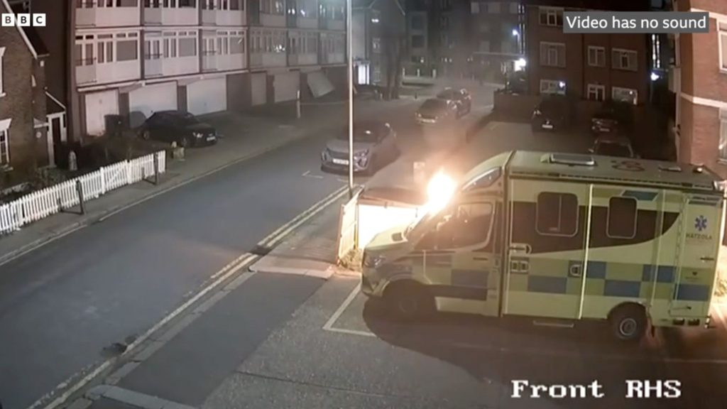 Police say fire that destroyed four Hatzola ambulances in London is suspected arson and antisemitic hate crime