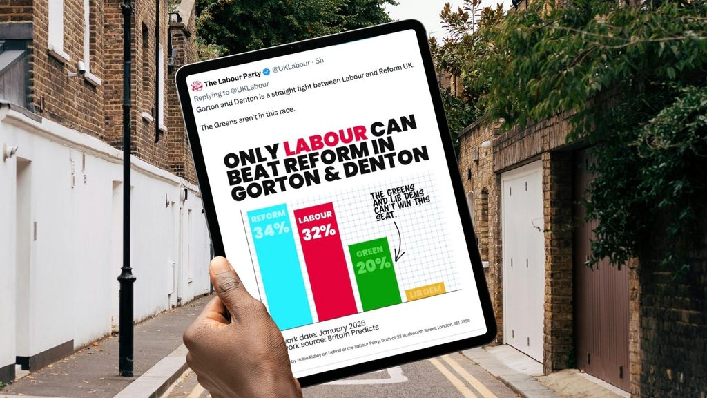 Labour launches anti-Green social media campaign ahead of Gorton and Denton by-election