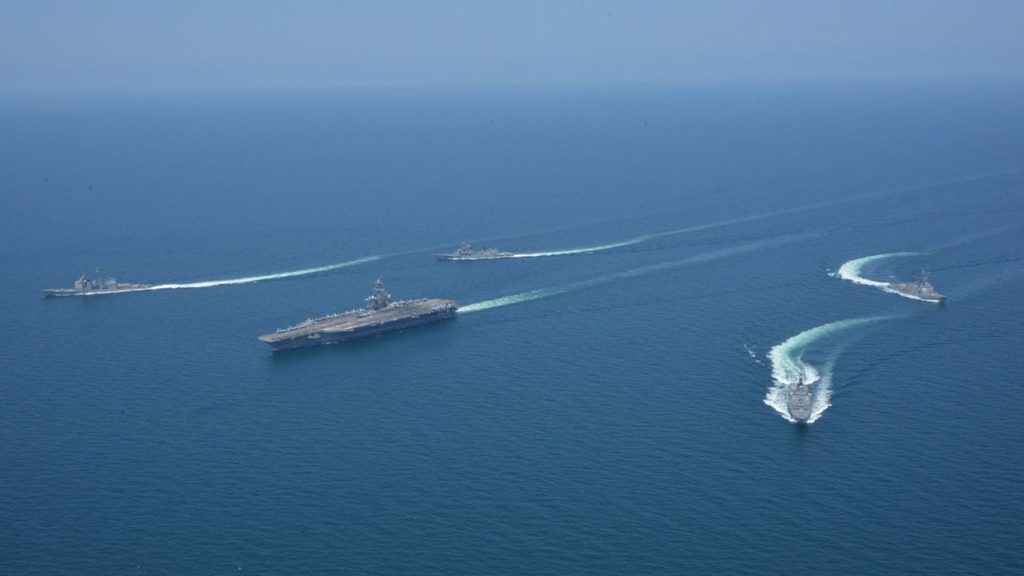 President Trump says an "armada" is heading toward Iran as USS Abraham Lincoln carrier group moves to Middle East