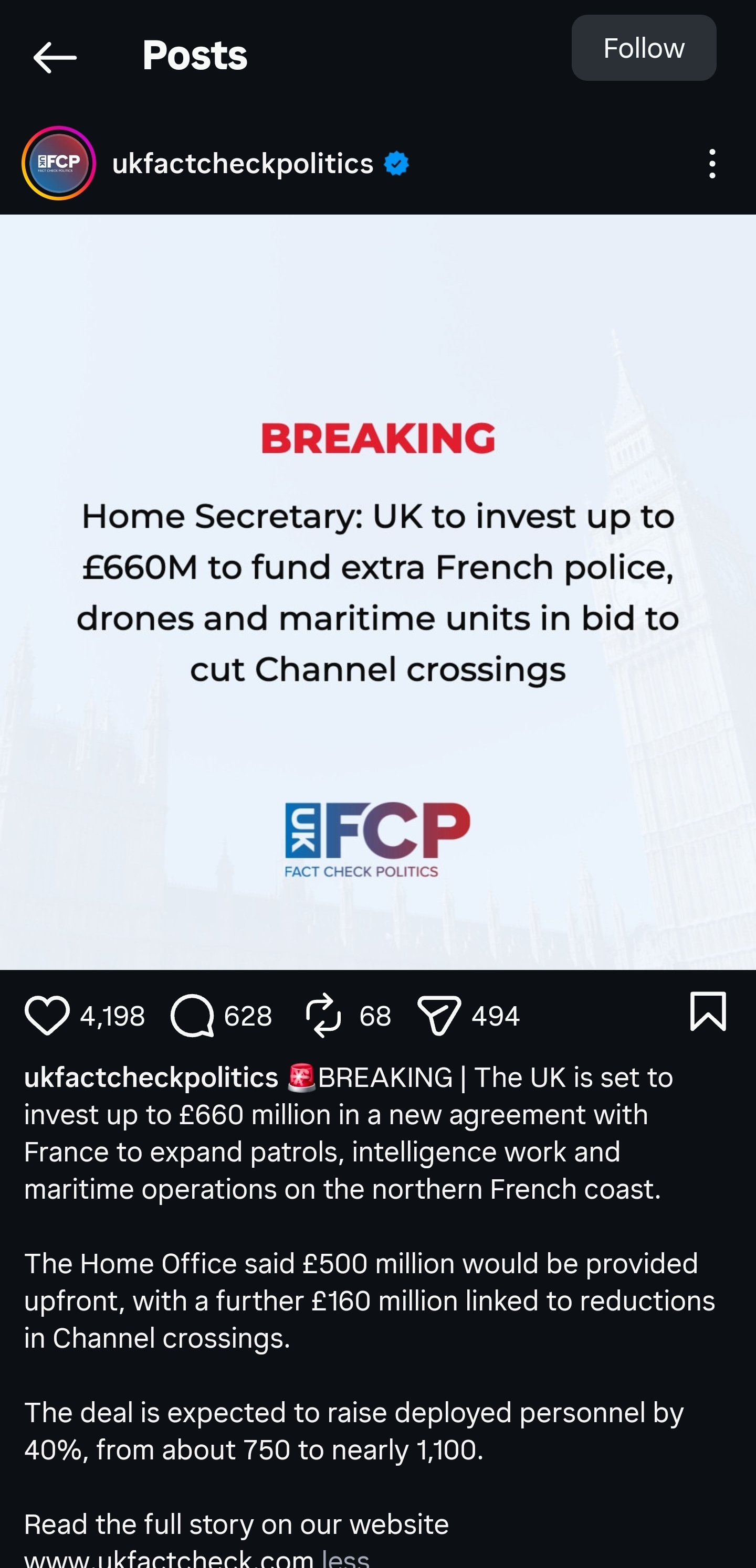 Uploaded image for fact checking